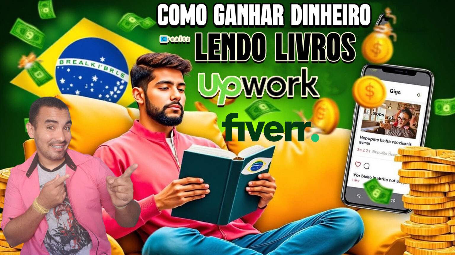 🤑 Como Ganhar Dinheiro Lendo Livros Usando o ChatGPT na Upwork e Fiverr