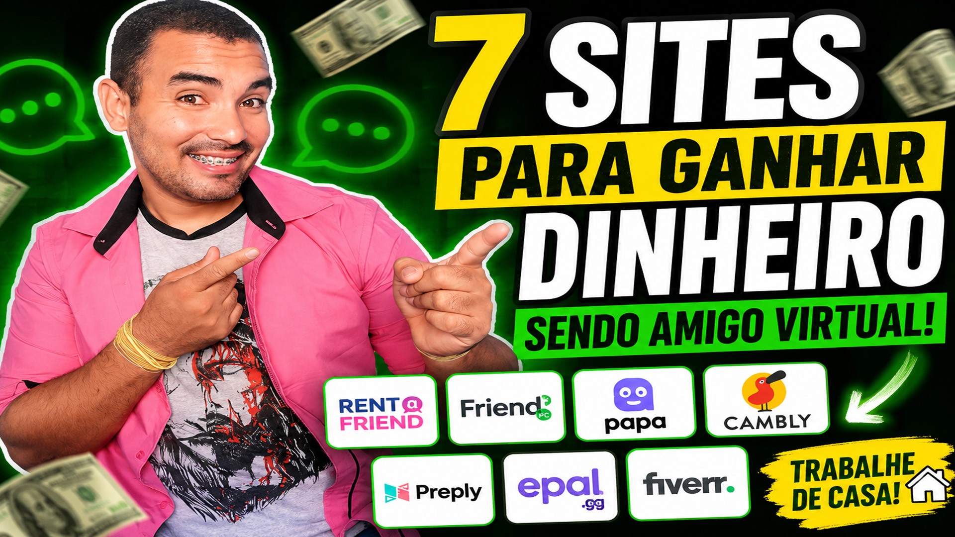 7 Sites Para Ganhar Dinheiro Sendo Amigo Virtual em 2026